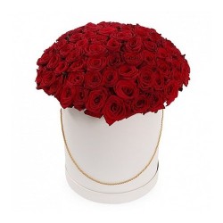 Коробочка №36 (101 красная роза Ред Наоми)