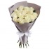 Букет из 15 белых роз Мондиаль в упаковке №191