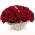 Корзина из 51 красной розы Ред Наоми №4