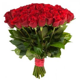 Букет из 35 красных роз Фридом №95