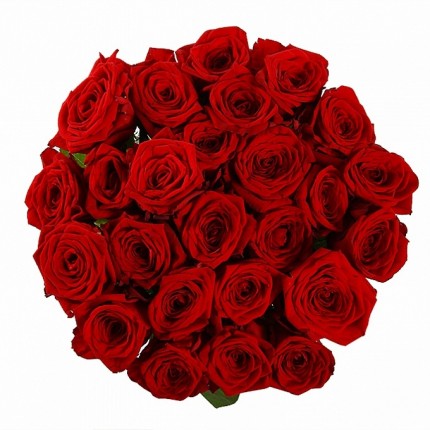Букет №18 (25 красных роз Ред Наоми)
