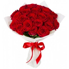 Букет из 25 красных роз Ред Наоми в упаковке №58