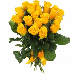 Букет из 21 желтой розы Пенни Лейн №188