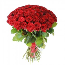 Букет №15 (51 красная роза Ред Наоми)